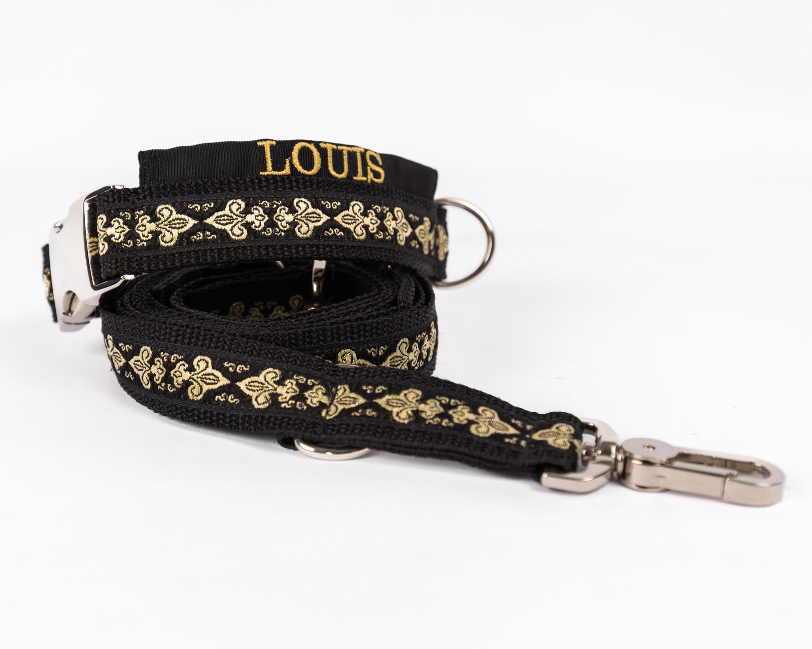 Hundeleine und Hundehalsband im Set Model "Louis" aus der Kollektion Princess Style.