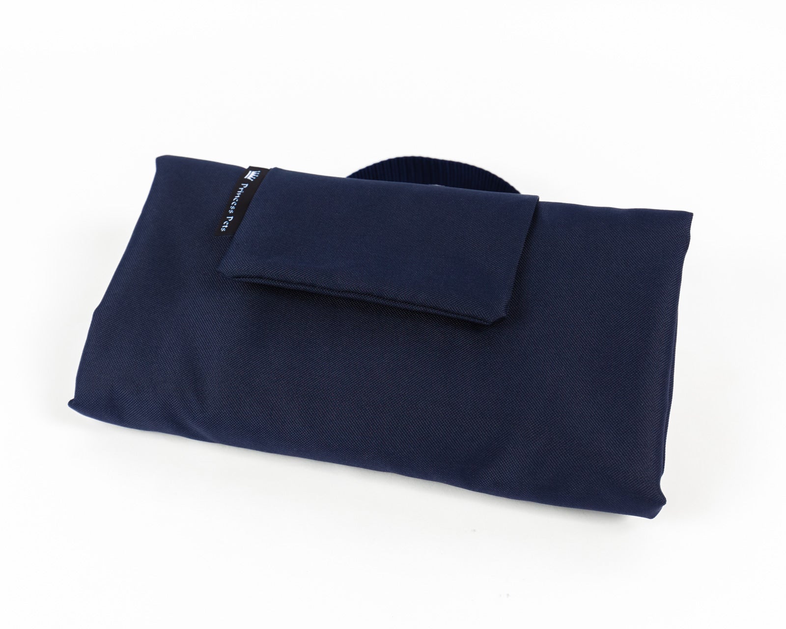 Dunkelbalue Hundereisedecke.