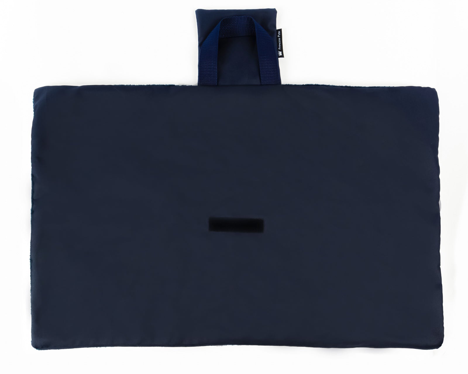 Dunkelblaue ultraleichte Hundereisedecke von Princess Pets.