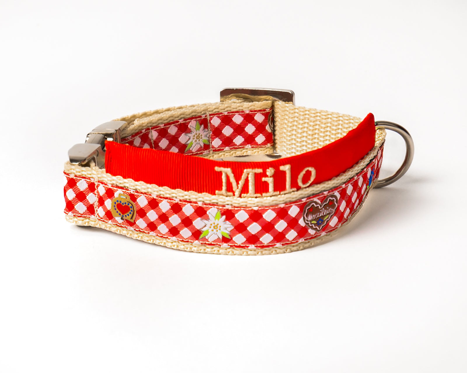 Hundehalsband Modell "Milo" aus der Kollektion Herzallerliebst Style.
