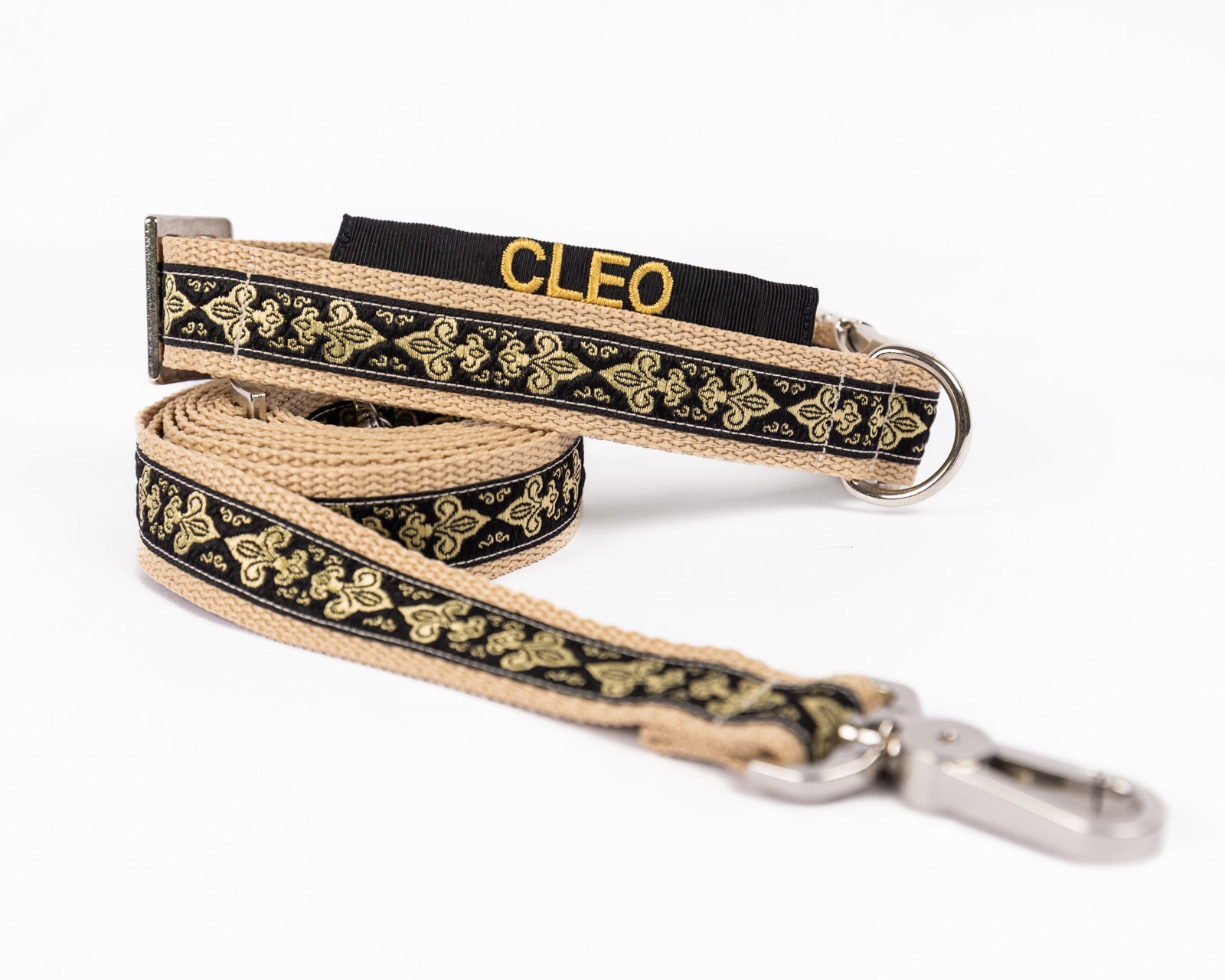 Hundehalsband und Hundeleine im Set Princess Style Modell "Cleo".