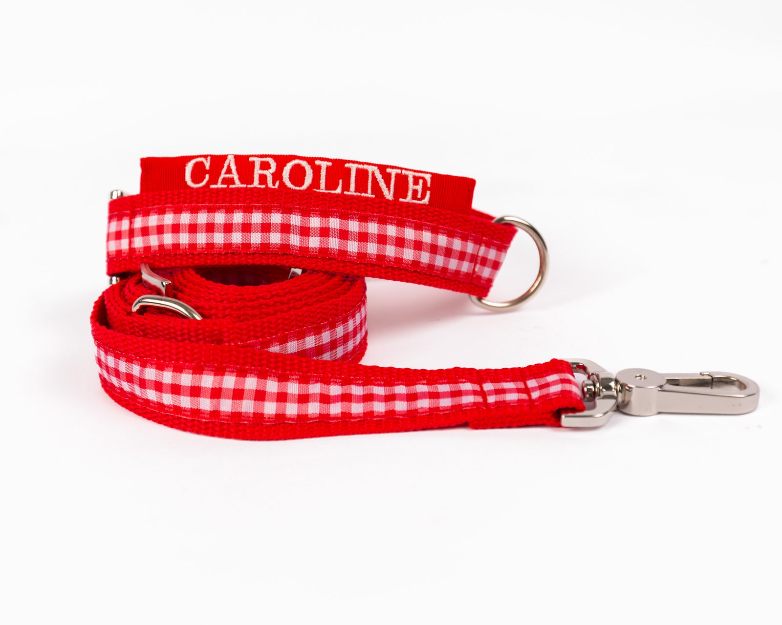 Hundehalsband und Hundeleine aus der Kollektion Golf Style Modell "Caroline".