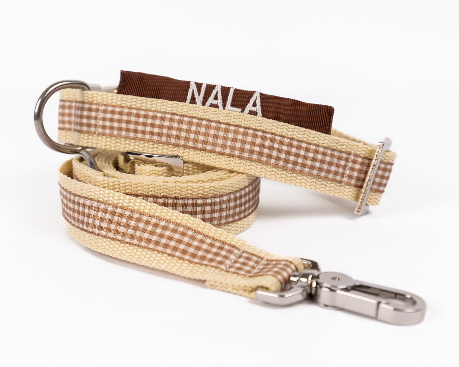 Hundeleine und Hundehalsband aus der Kollektion Golf Style Modell "Nala".