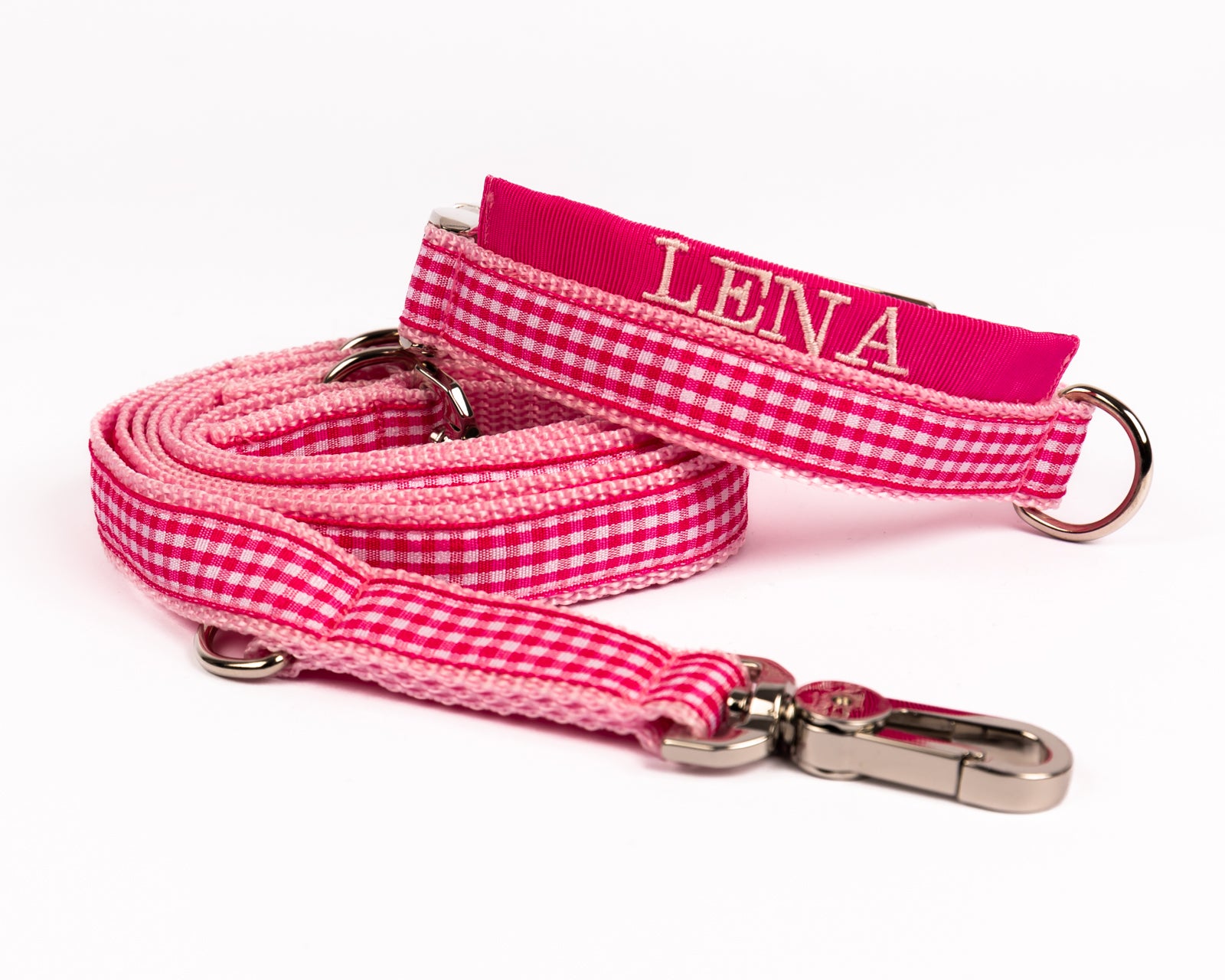 Hundeleine und Hundehalsband im Set Modell "Lena" aus der Kollektion Golf Style.