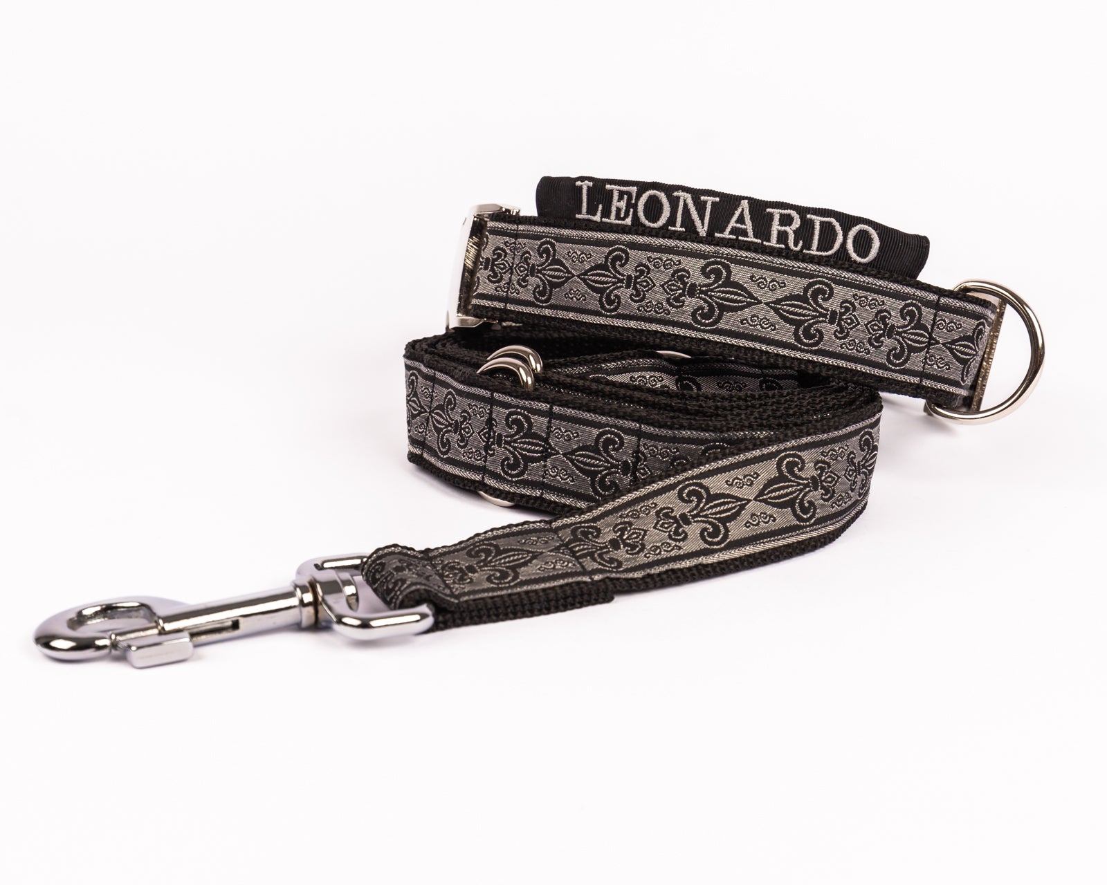 Hundeleine und Hundeset im Set Modell "Leonardo" aus der Kollektion Princess Style.